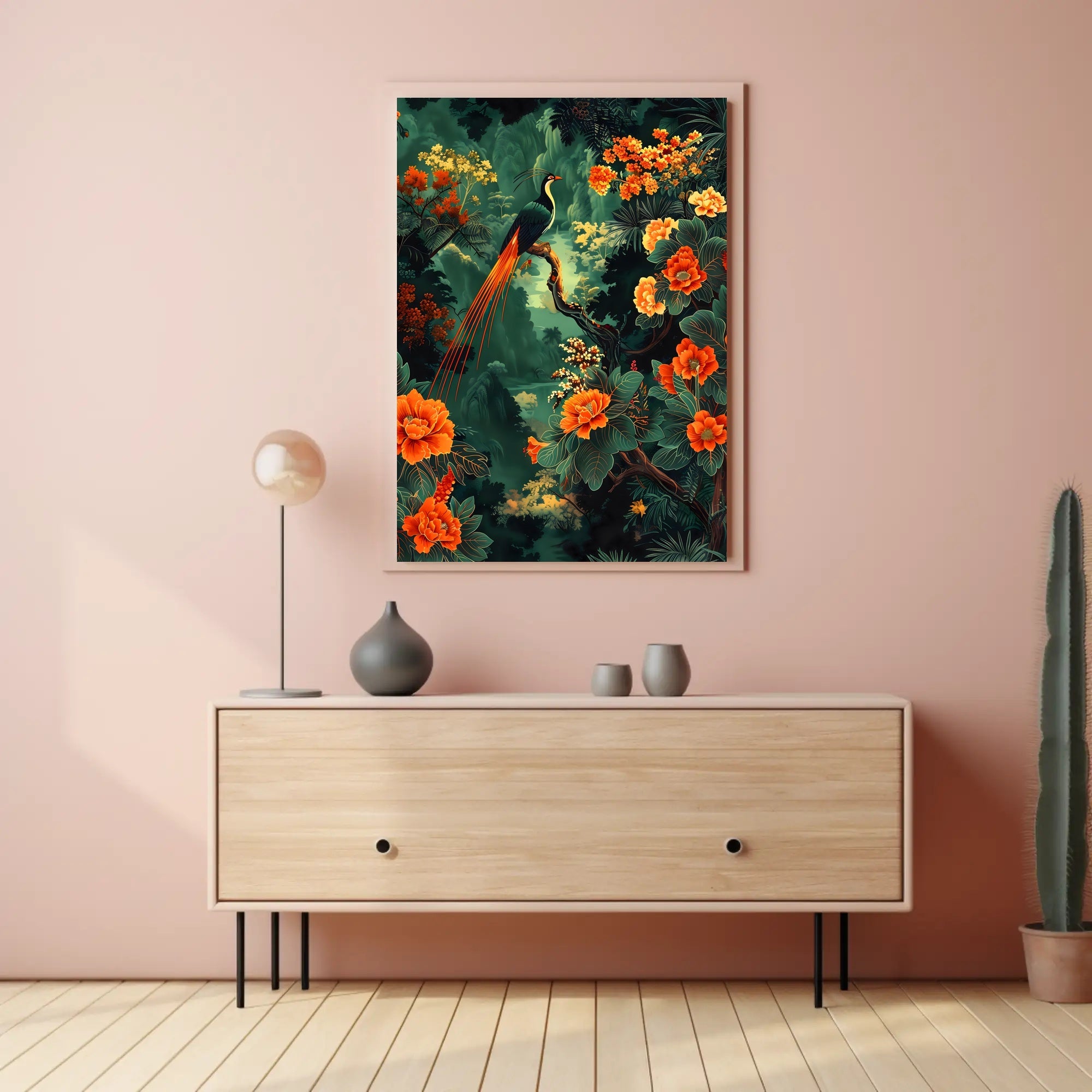 Tropical Paradise Bird Art Print - Animal Poster