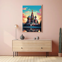 St. Basil's Cathedral Whimsical Cultural Heritage Poster