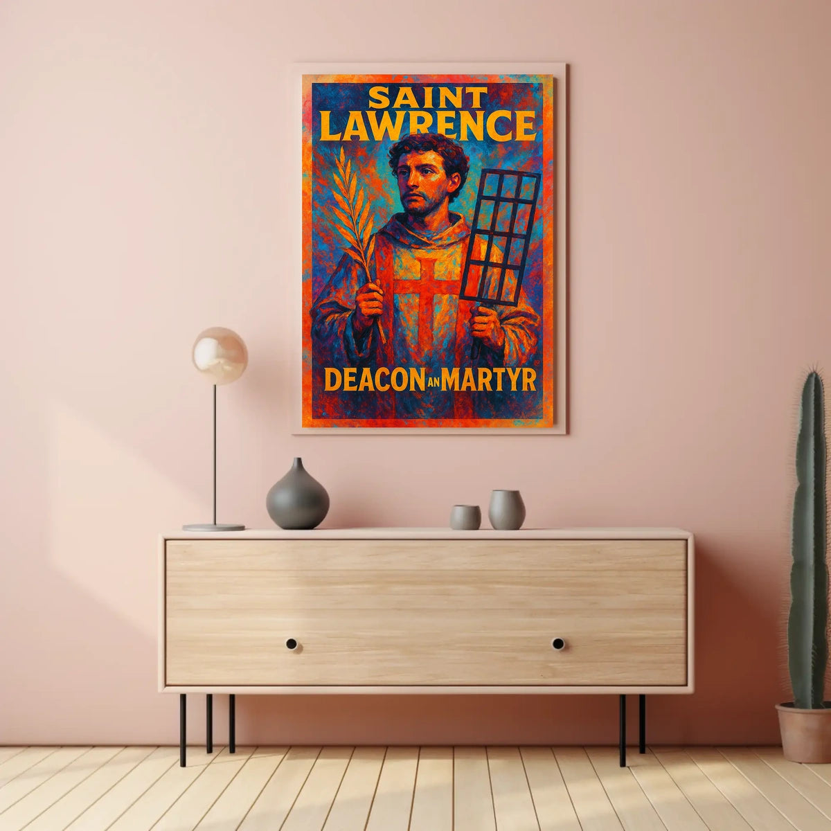 Saint Lawrence Deacon and Martyr Poster