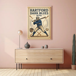 Hartford Dark Blues 1870s Baseball Poster PosterGoat