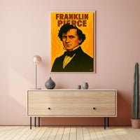 Franklin Pierce Scenic Portrait Vintage Travel Poster