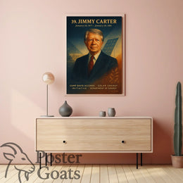 Jimmy Carter Historical Presidency Vintage Poster
