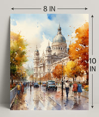 Autumn In The City Poster