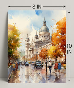 Autumn In The City Poster
