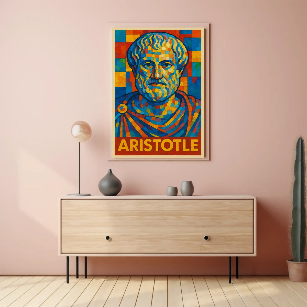 Aristotle Mosaic Art Poster