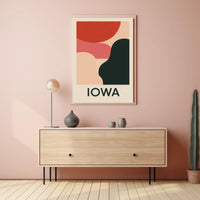 Abstract Iowa Poster