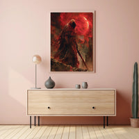 The Crimson Wraith Art Print Poster for Home Decor PosterGoat