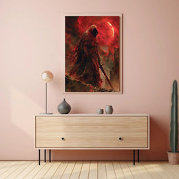 The Crimson Wraith Art Print Poster for Home Decor PosterGoat