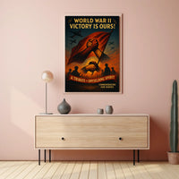 World War II Heroes Commemoration Bold Dramatic Poster