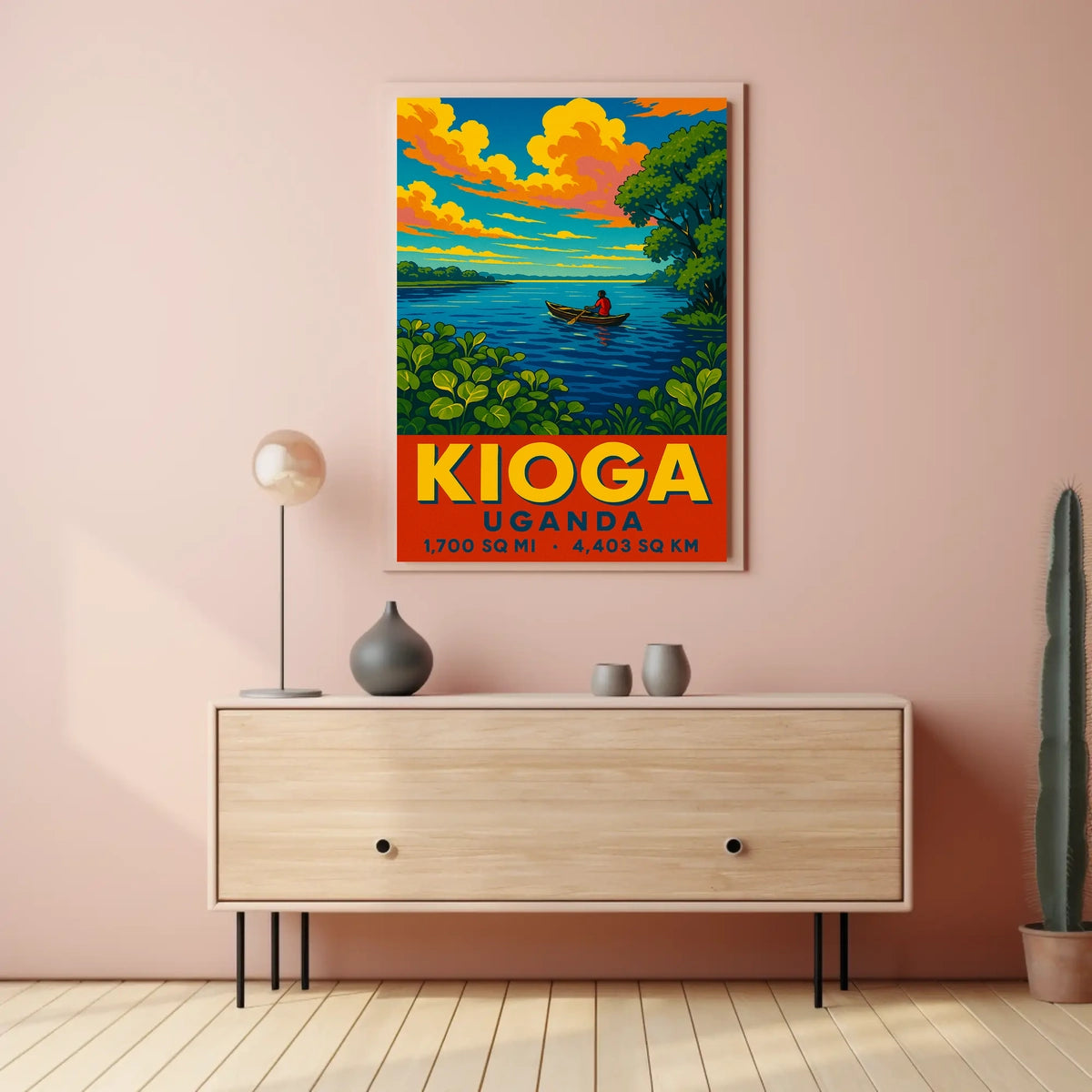 Lake Kioga, Uganda Poster