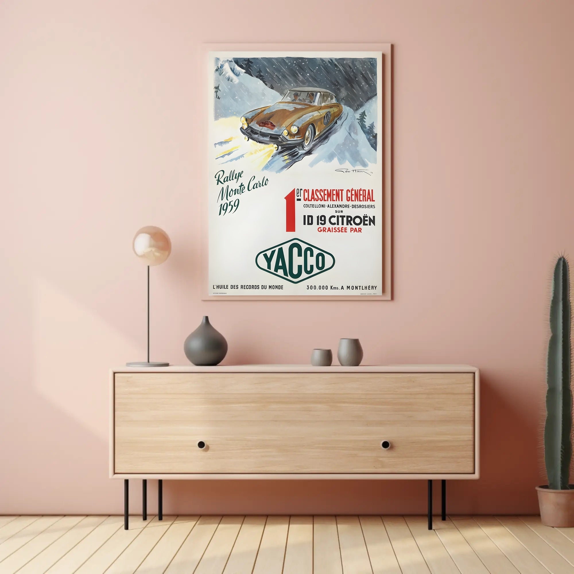 Rallye Monte Carlo 1959 Victory Poster