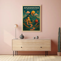 Afghanistan A Surrealist Interpretation Poster