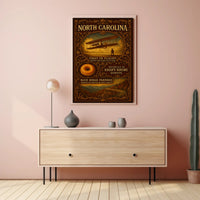 North Carolina A Heritage of Innovation and Beauty Poster