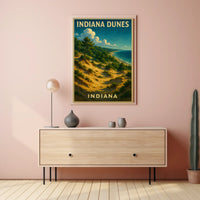 Indiana Dunes Scenic Landscape Poster