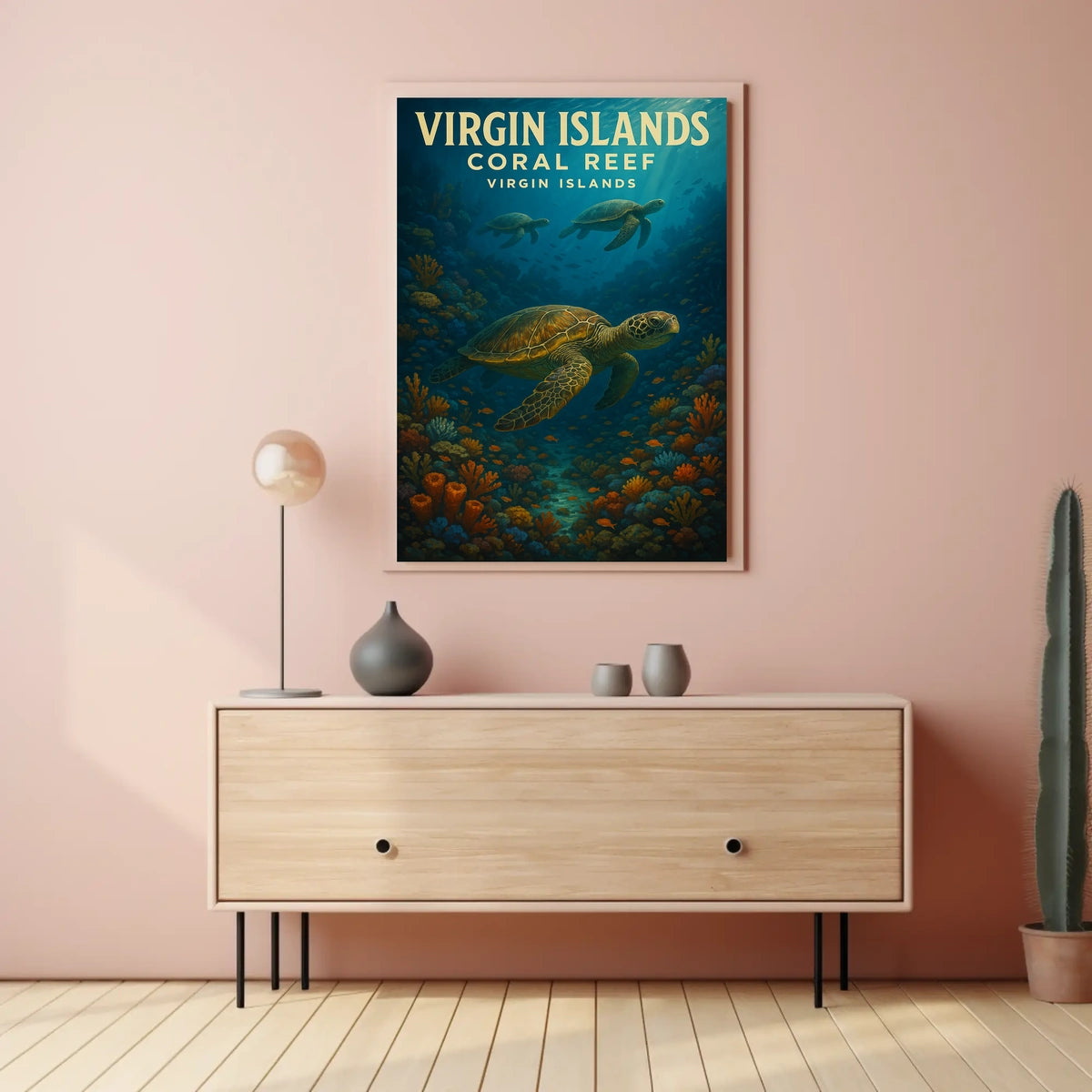 Virgin Islands Coral Reef Poster
