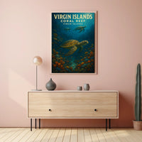 Virgin Islands Coral Reef Poster