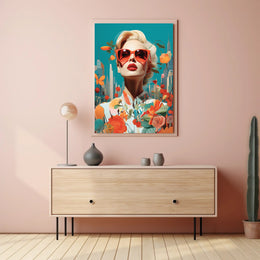 Glamorous Urban Fashion Pop Art Poster Modern Wall Art