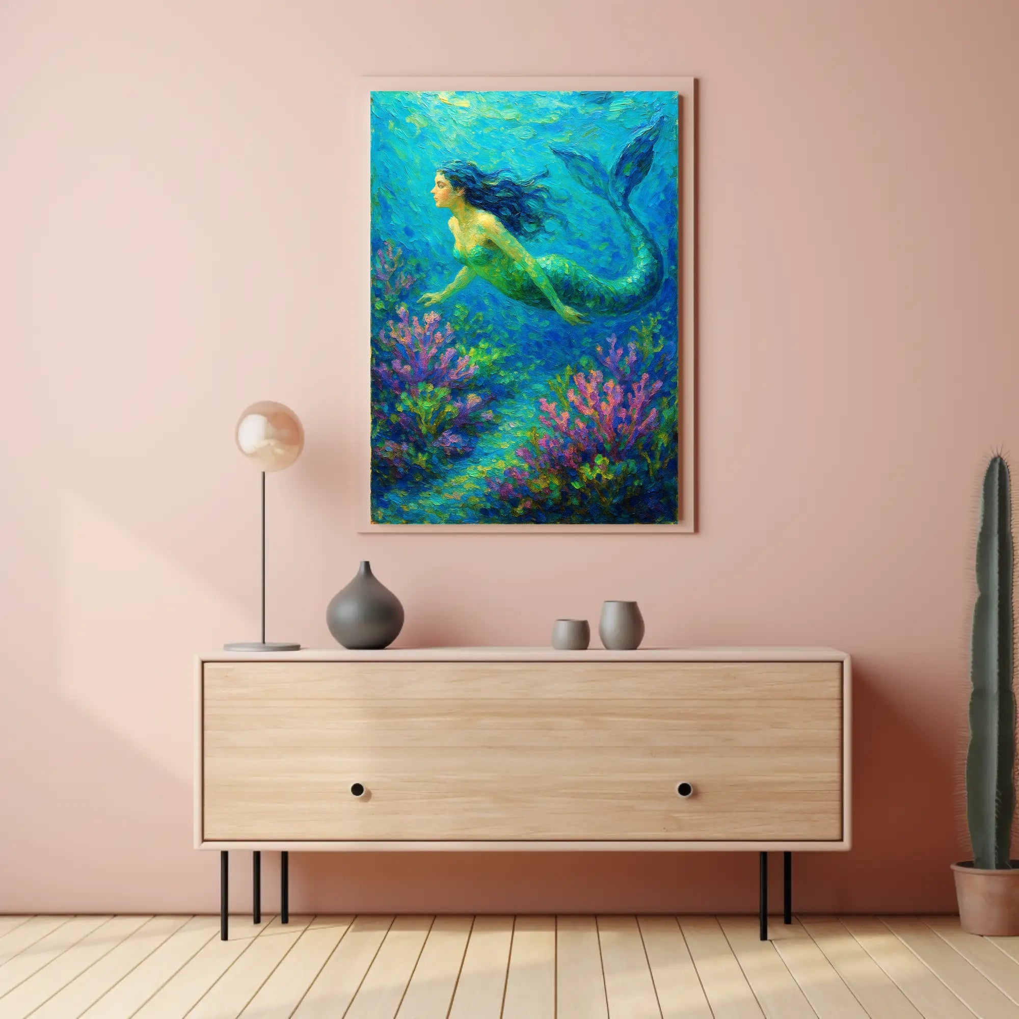 Enchanted Mermaid Under the Sea Poster PosterGoat