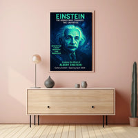 Albert Einstein Genius Exhibit Poster: Modern Art Print