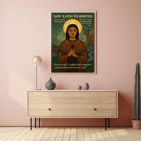 Saint Kateri and Nature Harmony Cultural or Heritage Poster