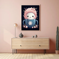 Cute Winter Mug Art Poster for Abstract or Artistic Poster