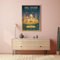Abu Dhabi Skyline Art Poster