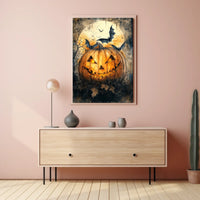 Halloween Jack-O'-Lantern Art Print Poster