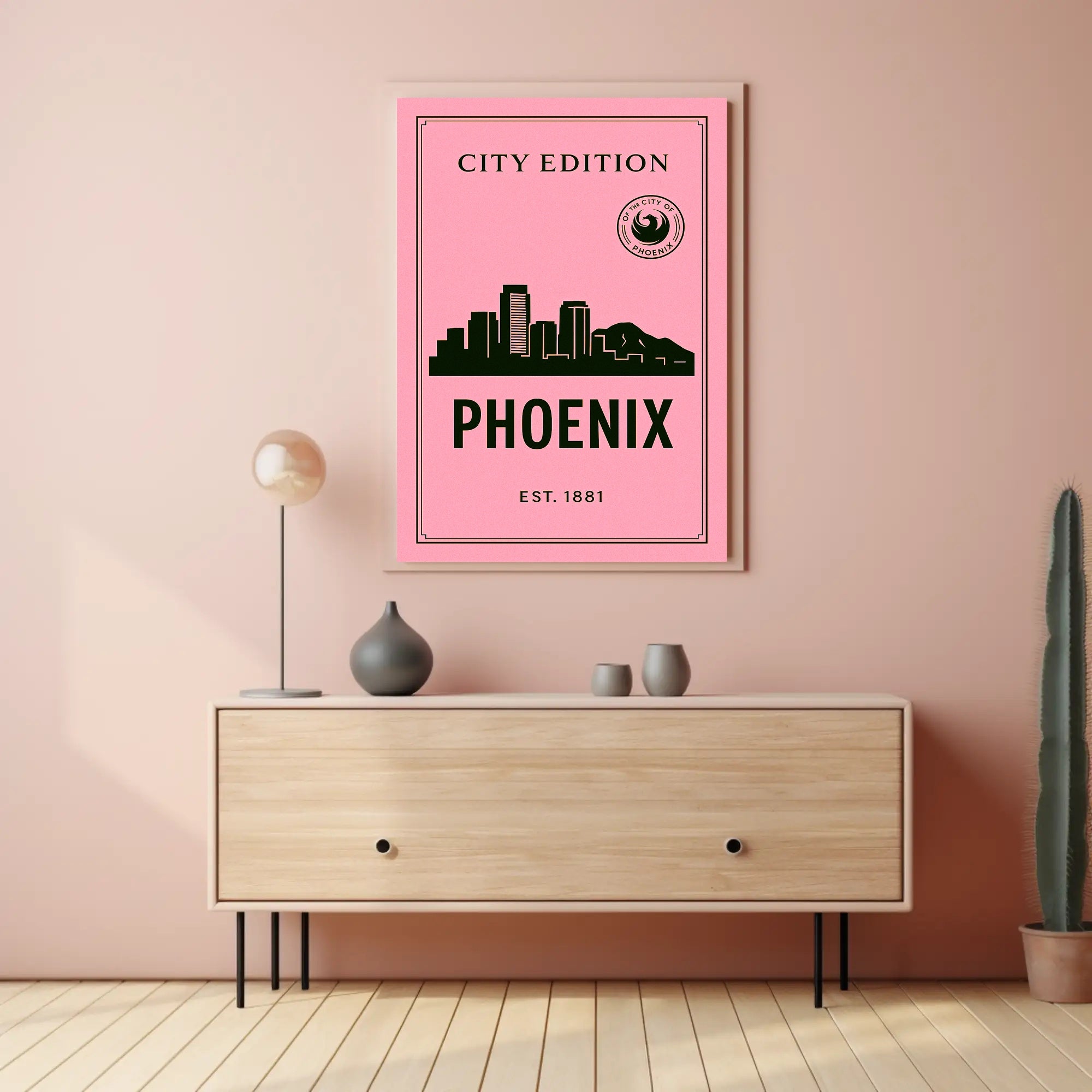 Phoenix City Edition Poster PosterGoat