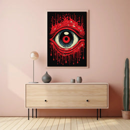 Bold Surreal Eye Pop Art Print - Artistic Poster