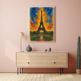 Eiffel Tower At Sunset Poster