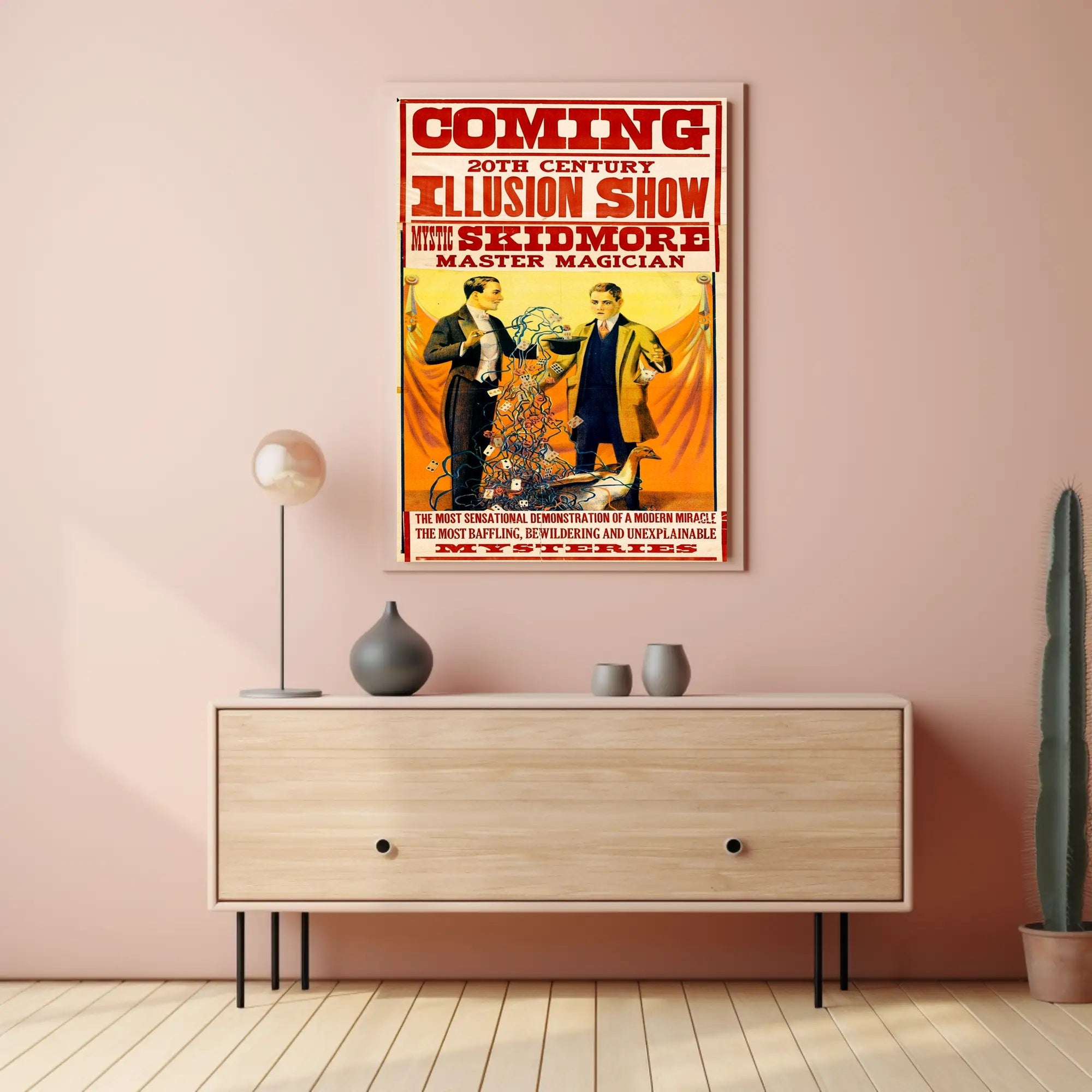 Magic Show Poster: Vintage-Style Theater Advertising