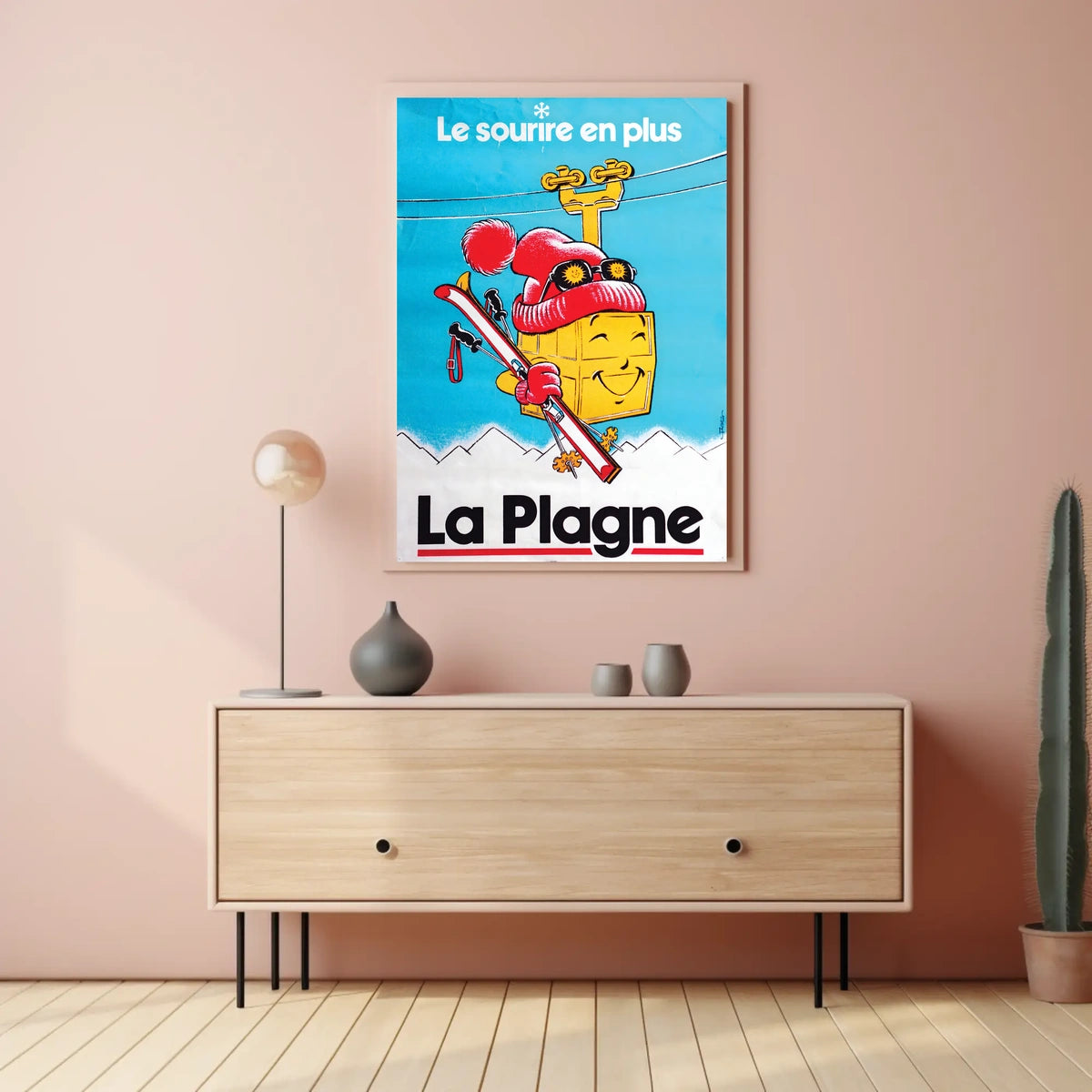 La Plagne Le Sourire En Plus Poster