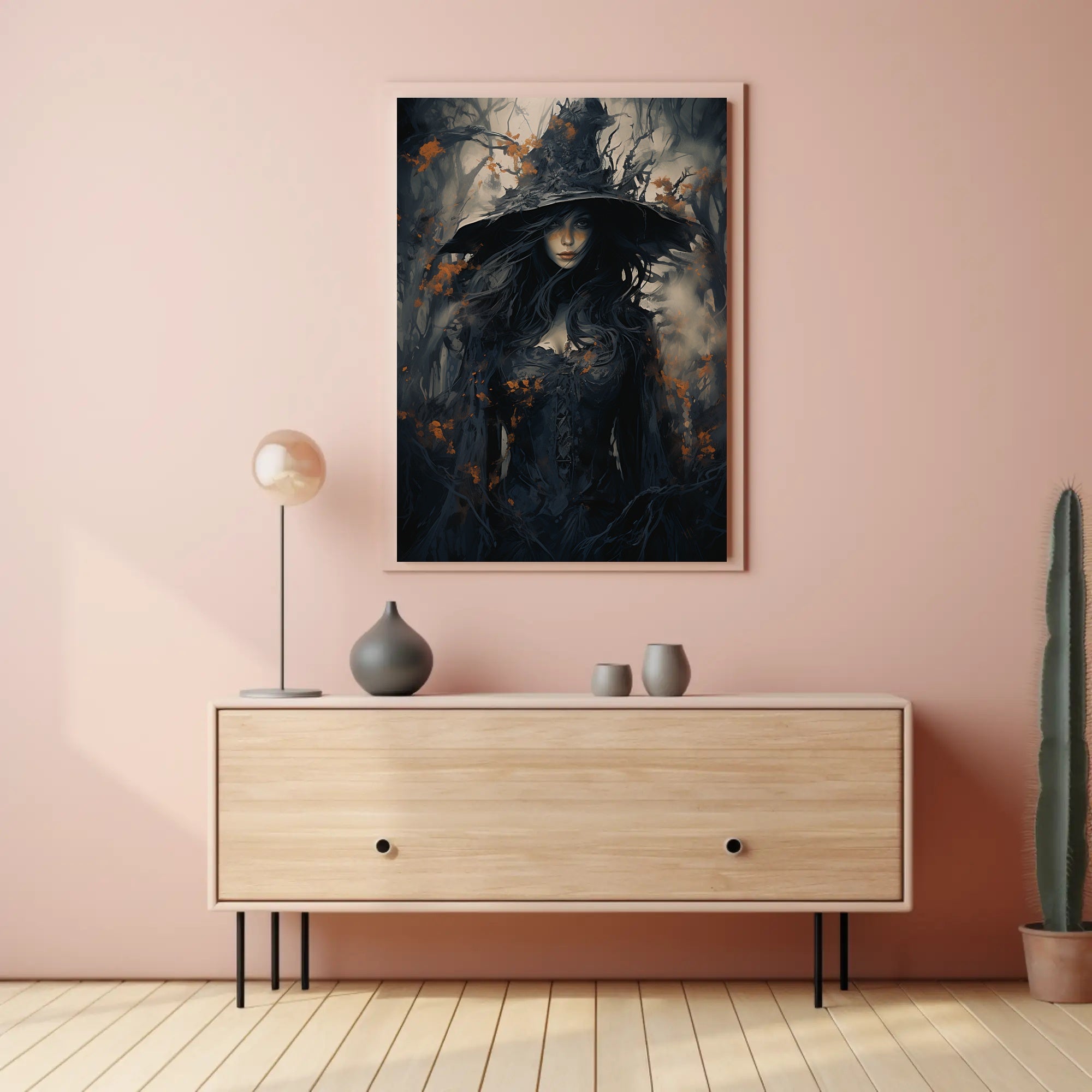 Enigmatic Forest Witch Poster