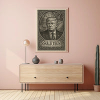 Donald Trump 47th President Photo Realism Wall Poster