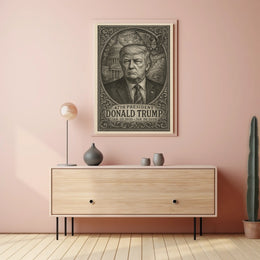 Donald Trump 47th President Photo Realism Wall Poster