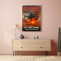 Kaman HH-43 Huskie Ugly. Boxy. Brave Poster PosterGoat