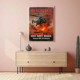 Kaman HH-43 Huskie Ugly. Boxy. Brave Poster PosterGoat