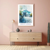 Traditional Korean Gate Scenic Art in Cultural Heritage Poster PosterGoat