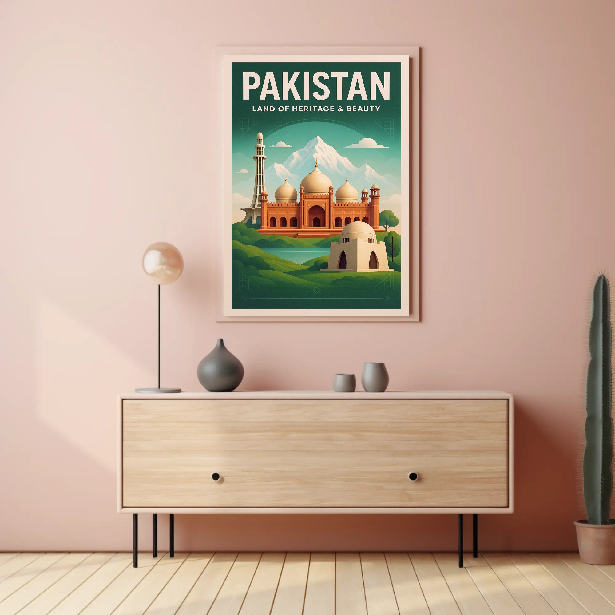 Pakistan Land of Heritage & Beauty Poster PosterGoat