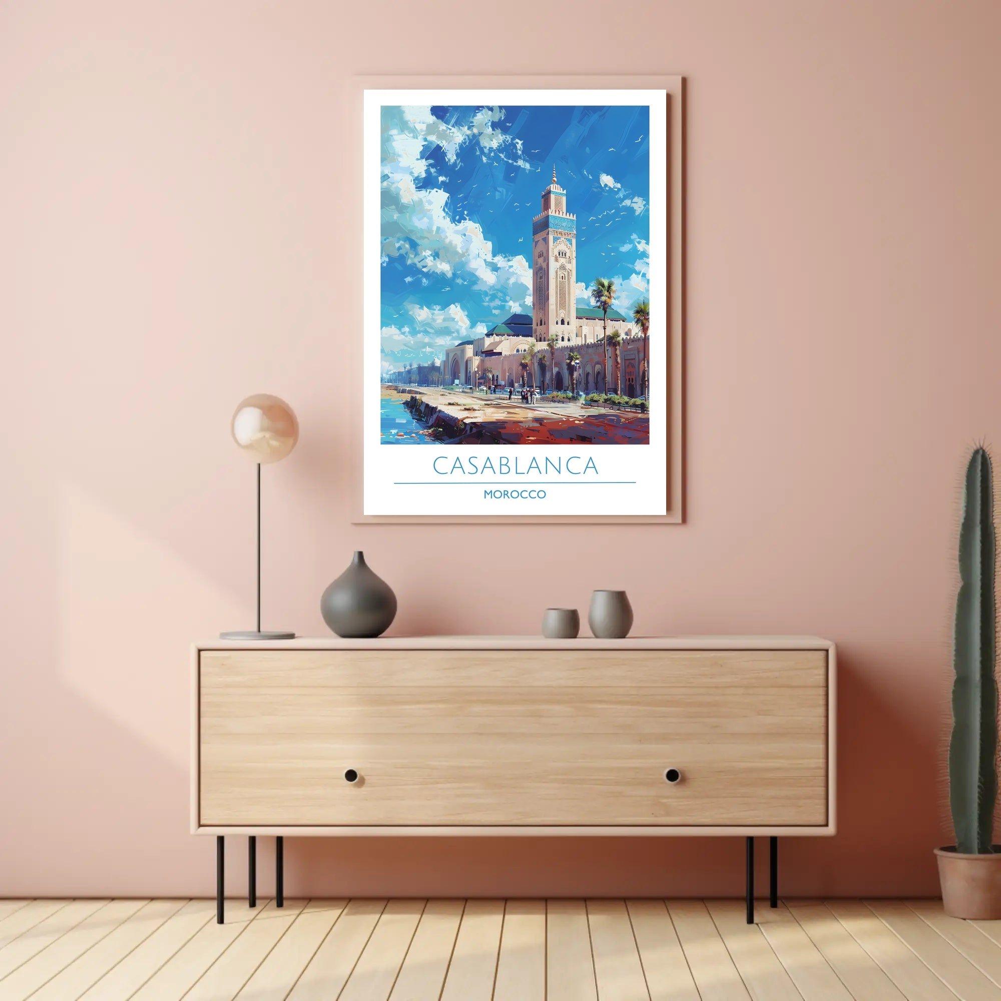 Casablanca's Iconic Architecture Poster