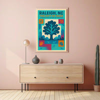 Raleigh, NC The City of Oaks Poster