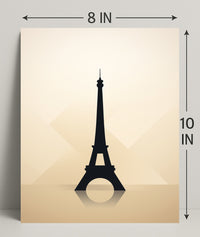 Eiffel Tower Silhouette Poster