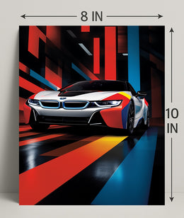 Dynamic Speed A Futuristic Drive Poster