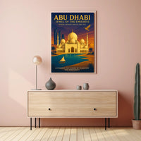 Abu Dhabi Cultural Heritage Travel Poster