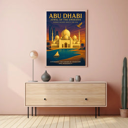 Abu Dhabi Cultural Heritage Travel Poster