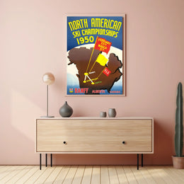 North American Ski Championships 1950 Poster