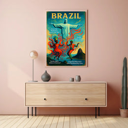 Christ the Redeemer and the Spirit of Carnival Poster PosterGoat