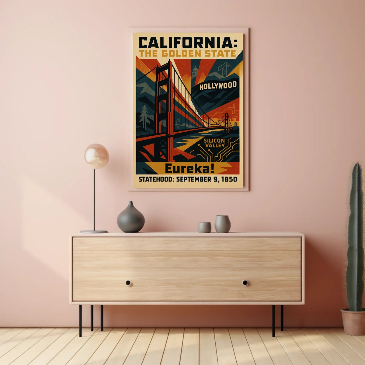 California The Golden State Poster