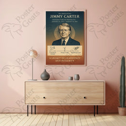 Jimmy Carter Historical Events Presidential Poster