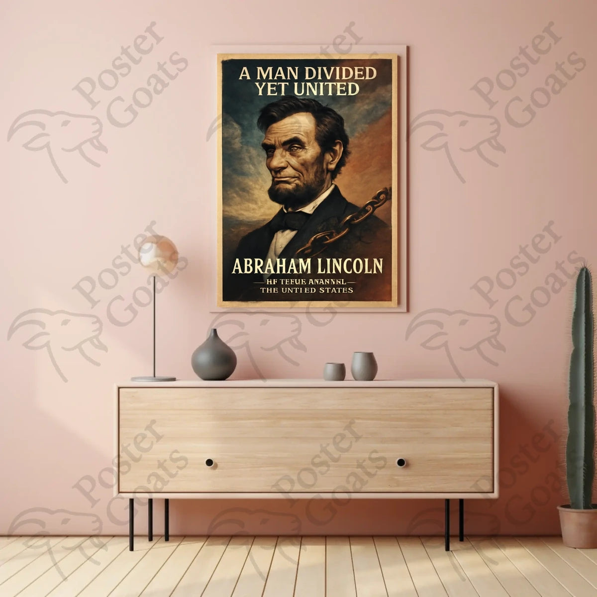 Abraham Lincoln Vintage Patriotic Historical or Presidential Poster